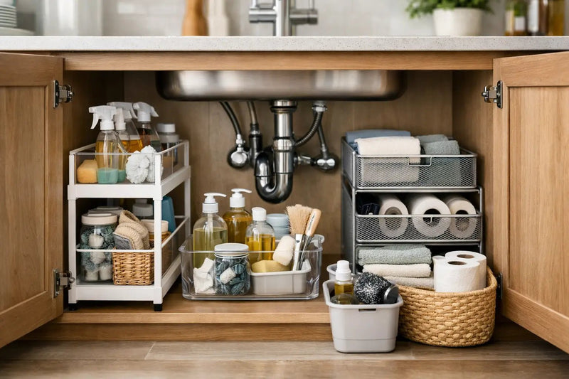 How to Organize Under Sink Spaces Like a Pro