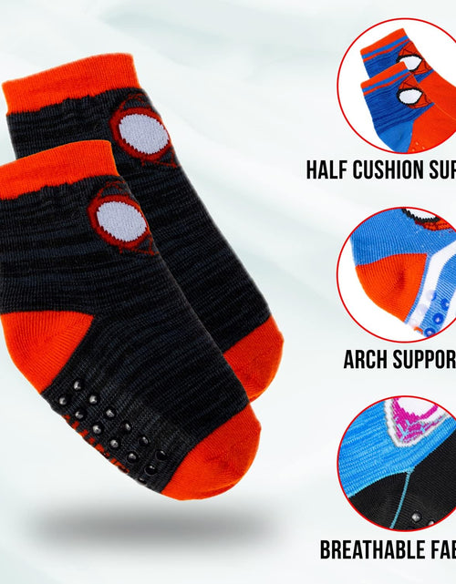 Load image into Gallery viewer, Spiderman Grip Socks, Socks for Toddler Boys, 10 Pack, Spider Man Toddler Gripper Socks, Amazing Spiderman Variety Pack
