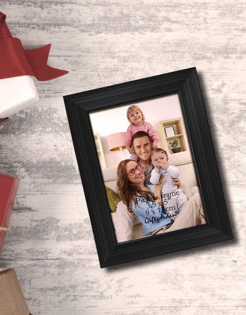 Load image into Gallery viewer, 12 Pack 3.5X5 Black Picture Frame Bulk Set for Desktop Display or Wall Mounting - My Store
