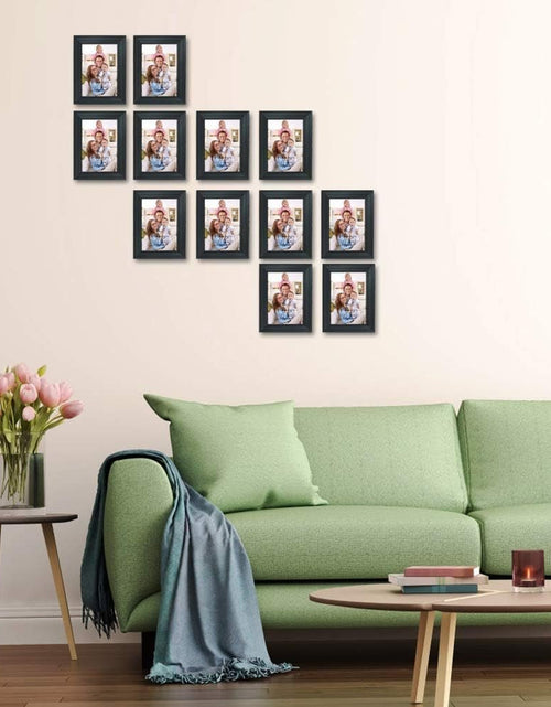 Load image into Gallery viewer, 12 Pack 3.5X5 Black Picture Frame Bulk Set for Desktop Display or Wall Mounting - My Store
