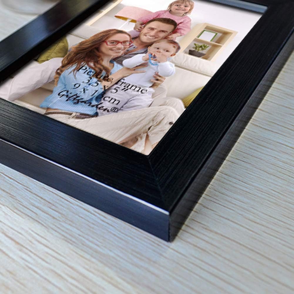 12 Pack 3.5X5 Black Picture Frame Bulk Set for Desktop Display or Wall Mounting - My Store