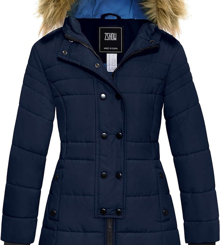 Girls' Long Winter Coat Parka Water Resistant Warm Puffer Jacket