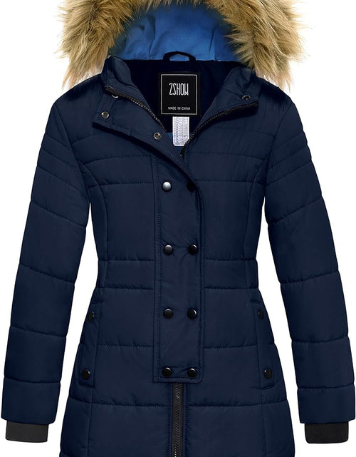 Load image into Gallery viewer, Girls' Long Winter Coat Parka Water Resistant Warm Puffer Jacket

