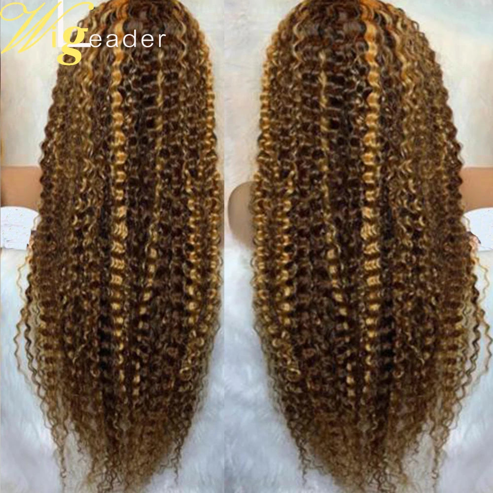 Preplucked Human Hair Lace Front Wig Highlight Straight 180% 13X6 Lace Frontal Wigs Curly Lace Frontal Wigs Swiss Lace