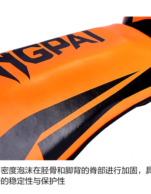 Load image into Gallery viewer, Kickboxing Boxing Shin Guard Pads Muay Thai Martial Arts Sanda Wushu Leg Protector Taekwondo Ankle Guards
