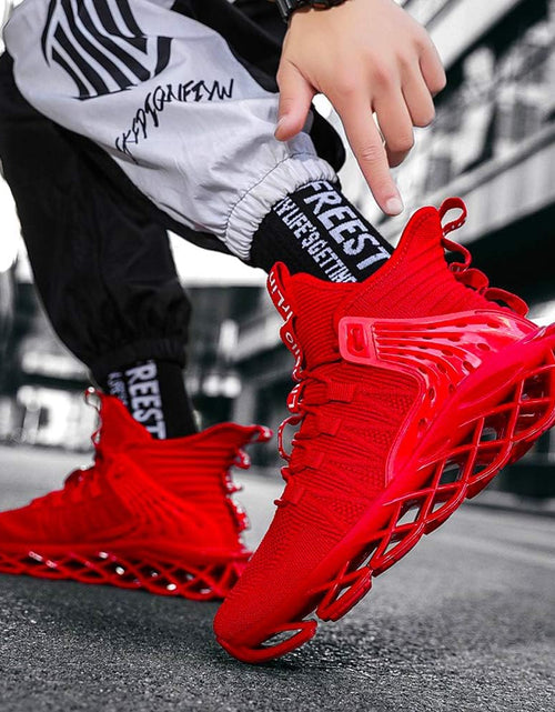 Load image into Gallery viewer, Men'S Running Shoes Non Slip Athletic Tennis Walking Blade Type Sneakers Hip Hop
