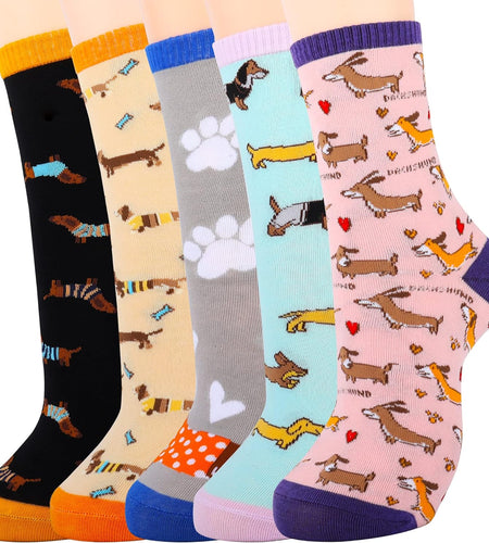 Women'S Cute Socks Dachshund Chicken Bee Hedgehog Panda Gifts for Women