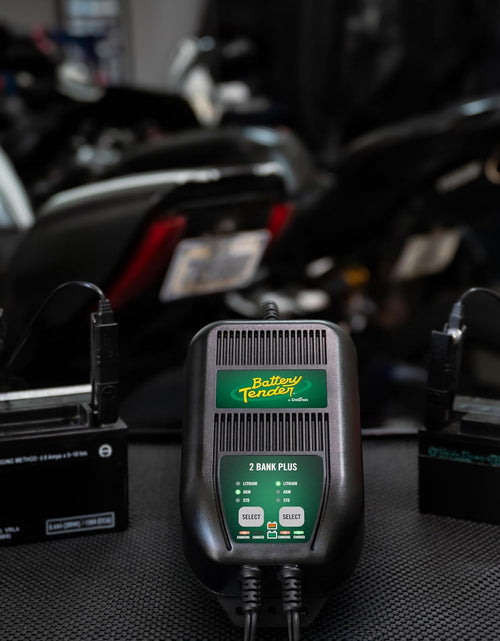 Load image into Gallery viewer, plus 2 Bank Multibank Charger - 2.5 AMP (1.25 Amps per Bank) - Smart 12V Multi Battery Charger and Maintainer for Standard, AGM, and Lithium Lifepo4-022-0165-Dl-Wh
