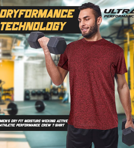 5 Pack Mens Gym Shirts for Men Workout Tshirts Shirts for Men Pack, Men'S Athletic Shirts & Tees, Dri Fit Shirts for Men - My Store