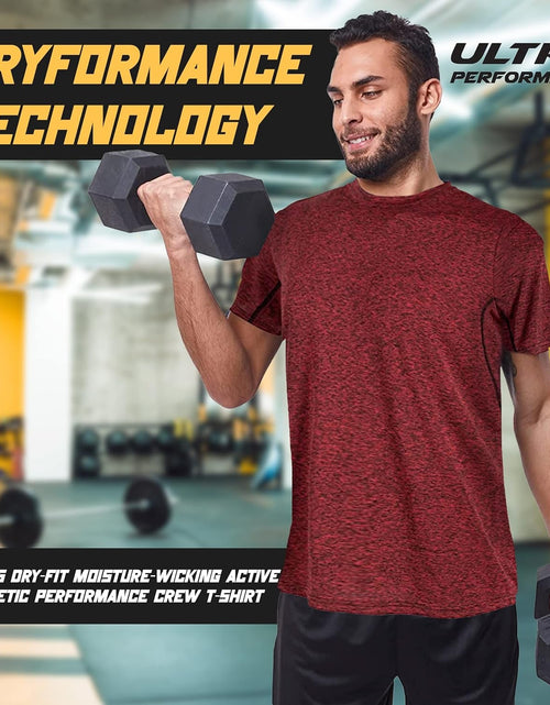 Load image into Gallery viewer, 5 Pack Mens Gym Shirts for Men Workout Tshirts Shirts for Men Pack, Men'S Athletic Shirts &amp; Tees, Dri Fit Shirts for Men - My Store
