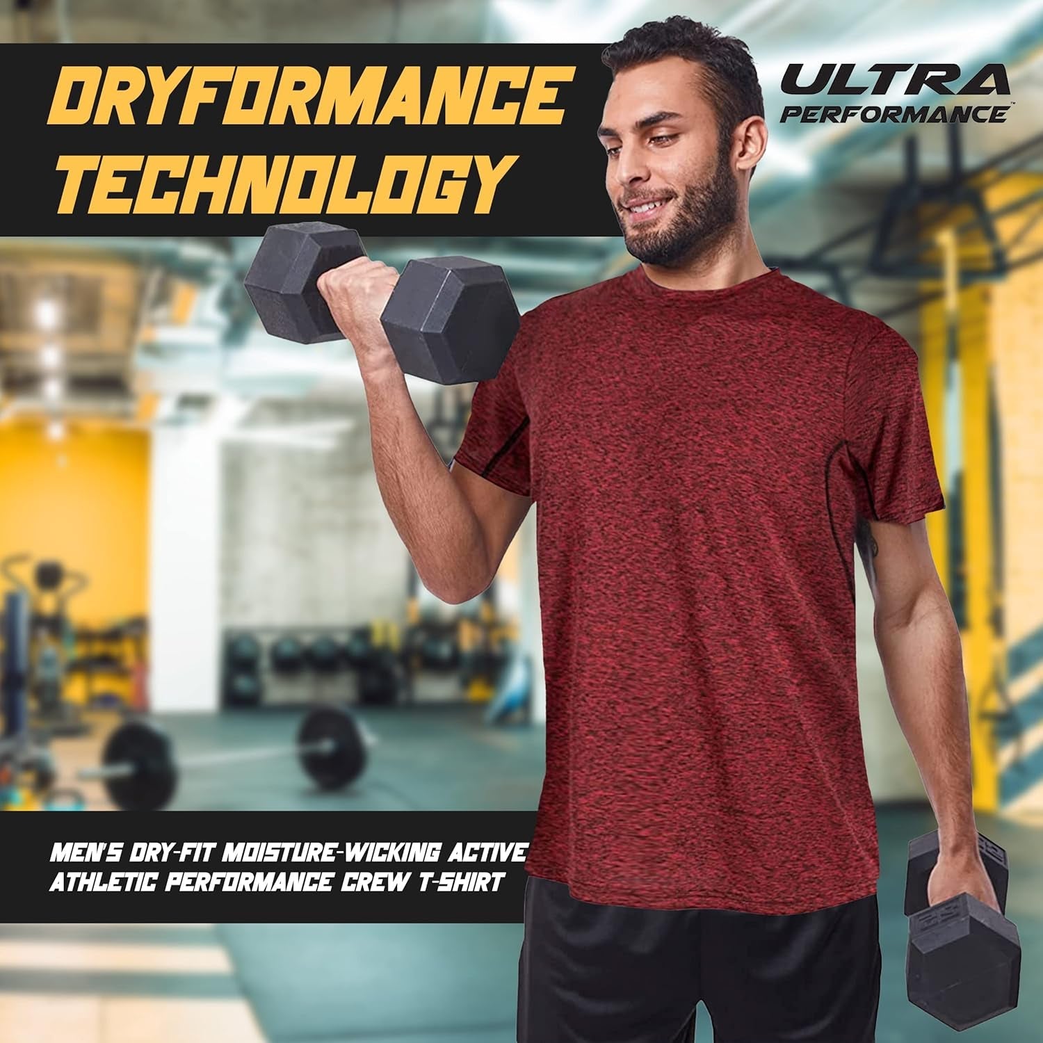 5 Pack Mens Gym Shirts for Men Workout Tshirts Shirts for Men Pack, Men'S Athletic Shirts & Tees, Dri Fit Shirts for Men - My Store