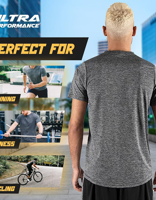 Load image into Gallery viewer, 5 Pack Mens Gym Shirts for Men Workout Tshirts Shirts for Men Pack, Men'S Athletic Shirts &amp; Tees, Dri Fit Shirts for Men - My Store
