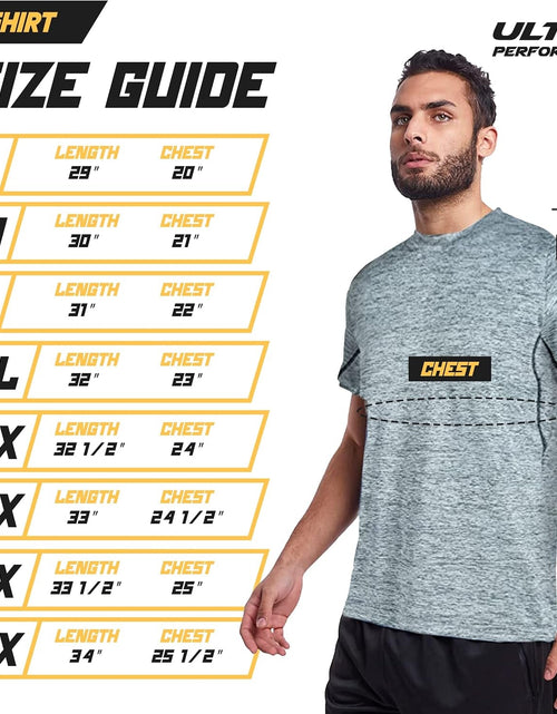 Load image into Gallery viewer, 5 Pack Mens Gym Shirts for Men Workout Tshirts Shirts for Men Pack, Men'S Athletic Shirts &amp; Tees, Dri Fit Shirts for Men - My Store
