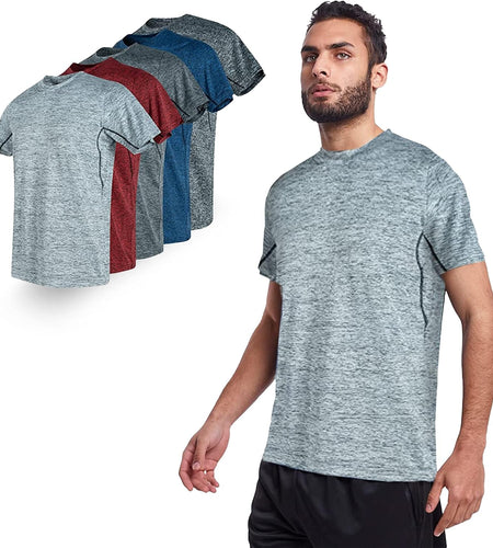 5 Pack Mens Gym Shirts for Men Workout Tshirts Shirts for Men Pack, Men'S Athletic Shirts & Tees, Dri Fit Shirts for Men - My Store