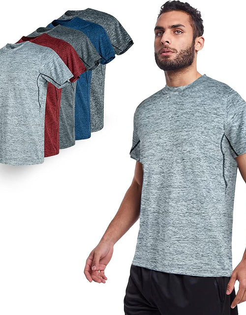 Load image into Gallery viewer, 5 Pack Mens Gym Shirts for Men Workout Tshirts Shirts for Men Pack, Men'S Athletic Shirts &amp; Tees, Dri Fit Shirts for Men - My Store
