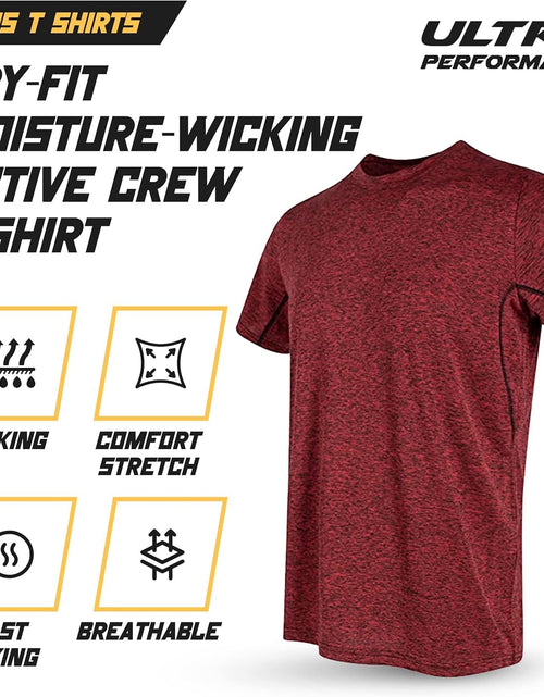 Load image into Gallery viewer, 5 Pack Mens Gym Shirts for Men Workout Tshirts Shirts for Men Pack, Men'S Athletic Shirts &amp; Tees, Dri Fit Shirts for Men - My Store

