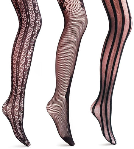 Women Patterned Fishnet Tights Black Fishnets Net Stockings Pantyhose