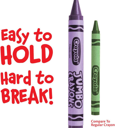Jumbo Crayons Bulk, 6 Sets of 16 Large Crayons for Toddlers & Kids, School Supplies, Gifts [Amazon Exclusive]