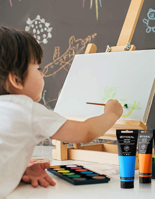 Load image into Gallery viewer, Acrylic Paint Titanium White Tubes(120Ml, 4.1 Oz) Non Toxic Non Fading,Rich Pigments for Painters, Adults &amp; Kids, Ideal for Canvas Wood Clay Fabric Ceramic Craft Supplies (Titanium White) - My Store
