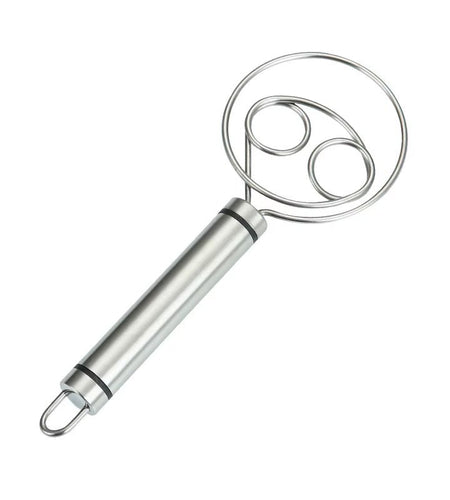 Baker’s Best Danish Dough Whisk – Dutch - Style Stainless Steel Hand Mixer for Effortless Bread, Biscuits & Cakes - My Store
