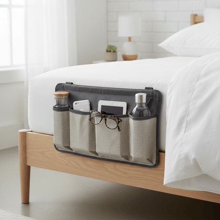 Bedside Caddy Organizer – Hanging Bed Pocket Storage for Phone, Remote & More - My Store