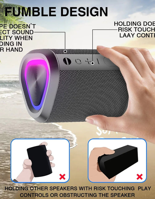 Load image into Gallery viewer, Bluetooth Speaker, 24H Playtime Portable Wireless Bluetooth 5.0 Speaker with Stereo Bass, up to 100 Ft Bluetooth Range, IPX7 Waterproof Mini Bluetooth Speaker - My Store
