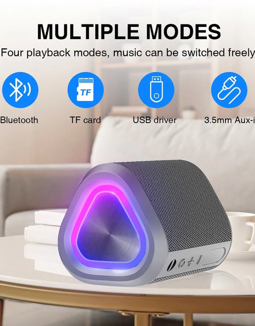 Load image into Gallery viewer, Bluetooth Speaker, 24H Playtime Portable Wireless Bluetooth 5.0 Speaker with Stereo Bass, up to 100 Ft Bluetooth Range, IPX7 Waterproof Mini Bluetooth Speaker - My Store
