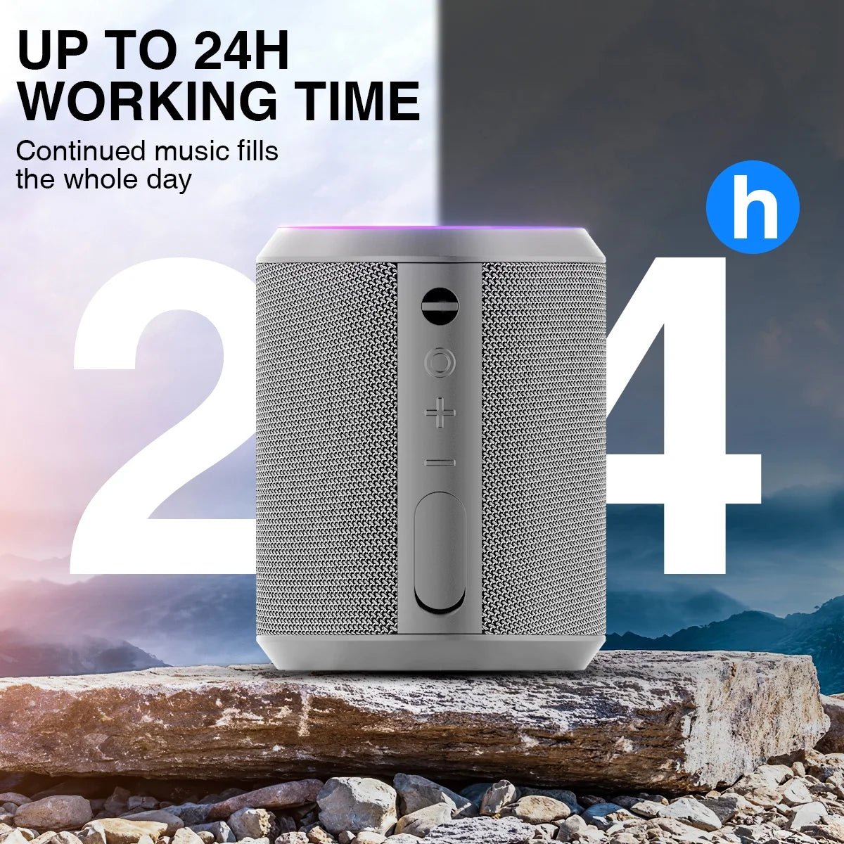 Bluetooth Speaker, 24H Playtime Portable Wireless Bluetooth 5.0 Speaker with Stereo Bass, up to 100 Ft Bluetooth Range, IPX7 Waterproof Mini Bluetooth Speaker - My Store