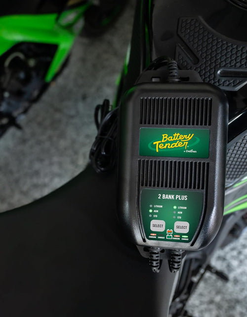 Load image into Gallery viewer, plus 2 Bank Multibank Charger - 2.5 AMP (1.25 Amps per Bank) - Smart 12V Multi Battery Charger and Maintainer for Standard, AGM, and Lithium Lifepo4-022-0165-Dl-Wh
