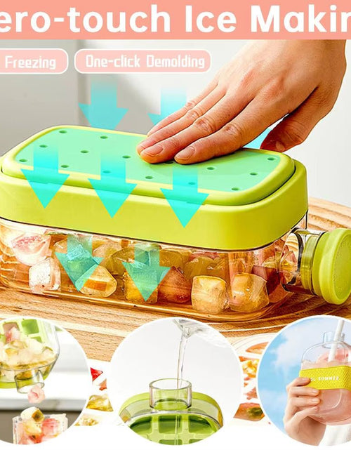 Load image into Gallery viewer, ChillSip Bottle Set – Stylish Water Bottle with Straw &amp; Zero - Contact Ice Cube Tray - My Store
