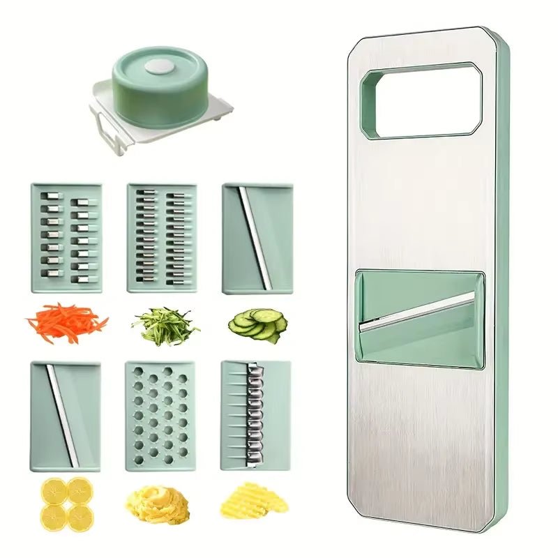 ChopMaster 6 - in - 1 Manual Vegetable Chopper – Ultimate Kitchen Slicer for Fast, Easy Prep Description: - My Store