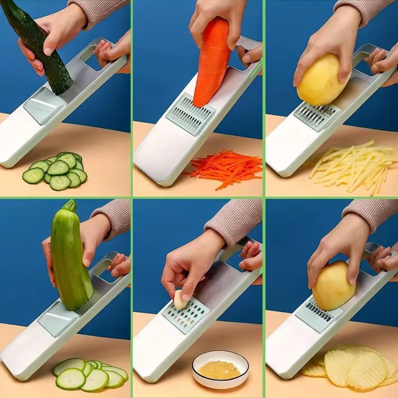 ChopMaster 6 - in - 1 Manual Vegetable Chopper – Ultimate Kitchen Slicer for Fast, Easy Prep Description: - My Store