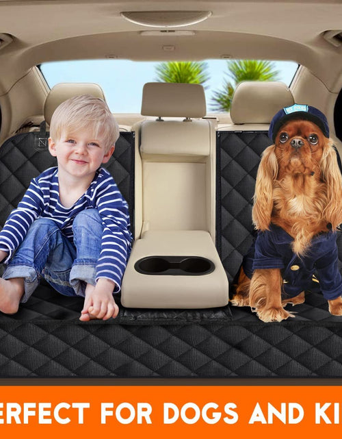 Load image into Gallery viewer, Dog Car Seat Cover, Back Seat Cover for Dogs Pet Car Seat Protector Waterproof Bench Car Seat Cover, Non - Slip Reat Seat Cover Fits Middle Armrest for Most Cars Trucks Suvs - Black - My Store
