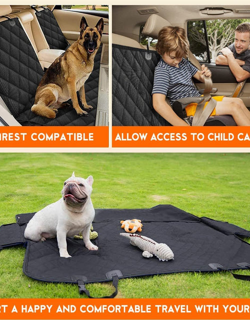 Load image into Gallery viewer, Dog Car Seat Cover, Back Seat Cover for Dogs Pet Car Seat Protector Waterproof Bench Car Seat Cover, Non - Slip Reat Seat Cover Fits Middle Armrest for Most Cars Trucks Suvs - Black - My Store
