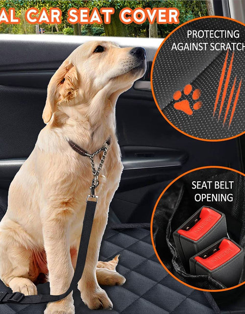 Load image into Gallery viewer, Dog Car Seat Cover, Back Seat Cover for Dogs Pet Car Seat Protector Waterproof Bench Car Seat Cover, Non - Slip Reat Seat Cover Fits Middle Armrest for Most Cars Trucks Suvs - Black - My Store
