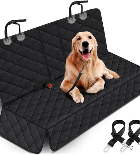Dog Car Seat Cover, Back Seat Cover for Dogs Pet Car Seat Protector Waterproof Bench Car Seat Cover, Non - Slip Reat Seat Cover Fits Middle Armrest for Most Cars Trucks Suvs - Black - My Store