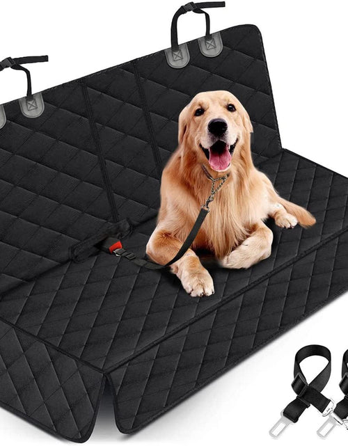 Load image into Gallery viewer, Dog Car Seat Cover, Back Seat Cover for Dogs Pet Car Seat Protector Waterproof Bench Car Seat Cover, Non - Slip Reat Seat Cover Fits Middle Armrest for Most Cars Trucks Suvs - Black - My Store
