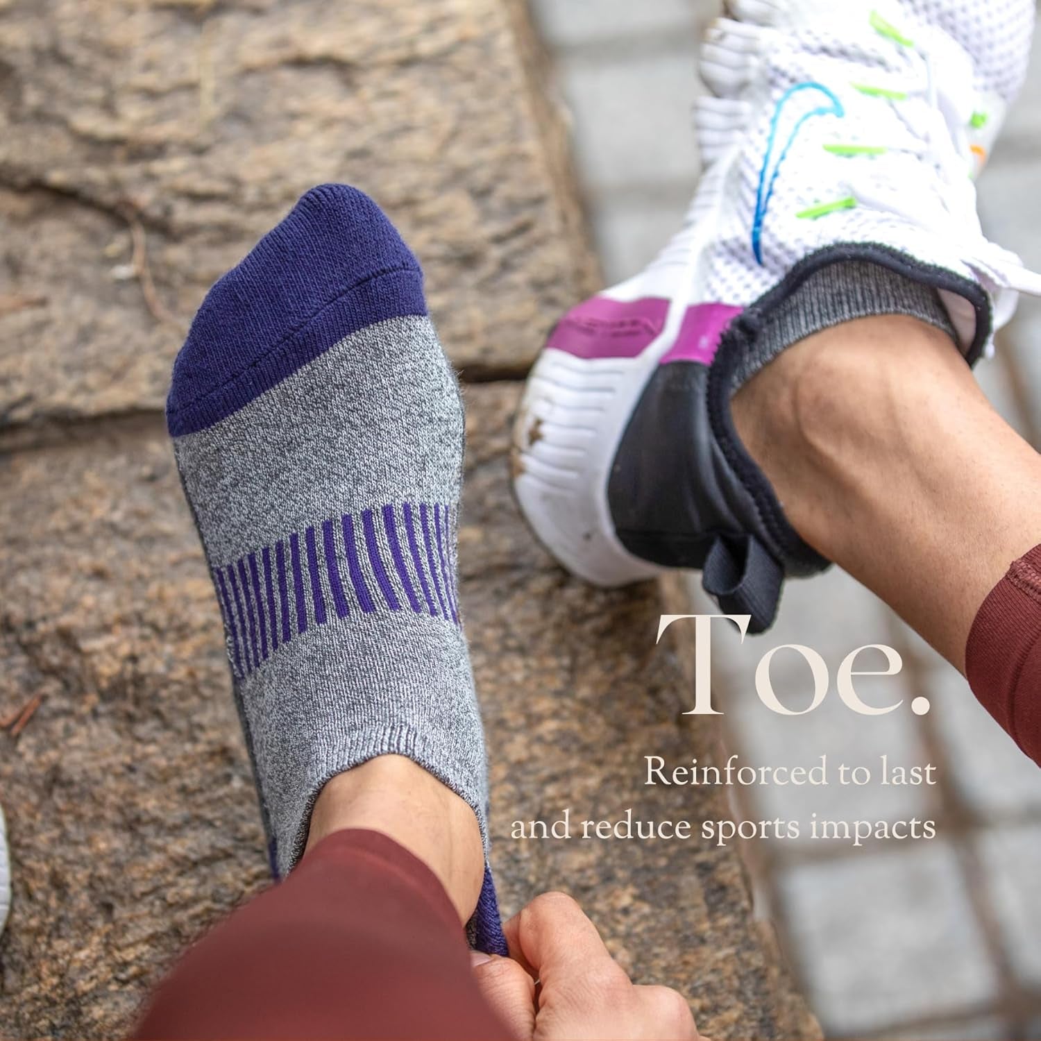 Women'S Athletic Ankle Socks with Heel Tab, Premium Cotton, Soft Cushion, Reinforced Toe, Arch Support, Pack of 6