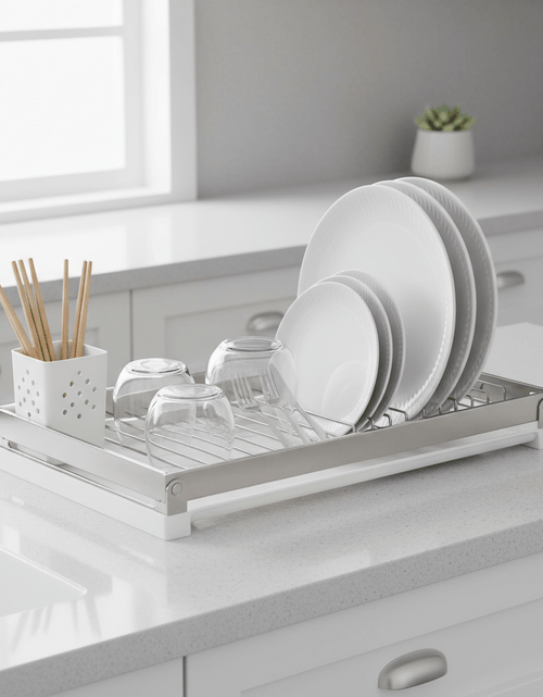 Load image into Gallery viewer, Foldable Dish Drying Rack – Over Sink, Space - Saving Kitchen Organizer - My Store
