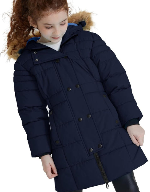 Load image into Gallery viewer, Girls' Long Winter Coat Parka Water Resistant Warm Puffer Jacket - My Store
