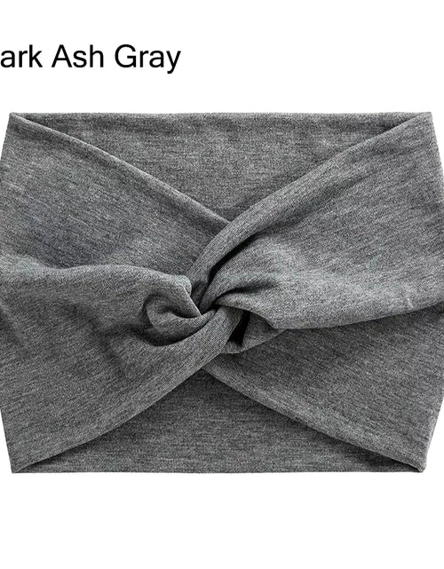 Load image into Gallery viewer, Hair Accessories Twisted Extra Large Thick Wide Headbands Turban Workout Headband Head Wraps for Women - My Store
