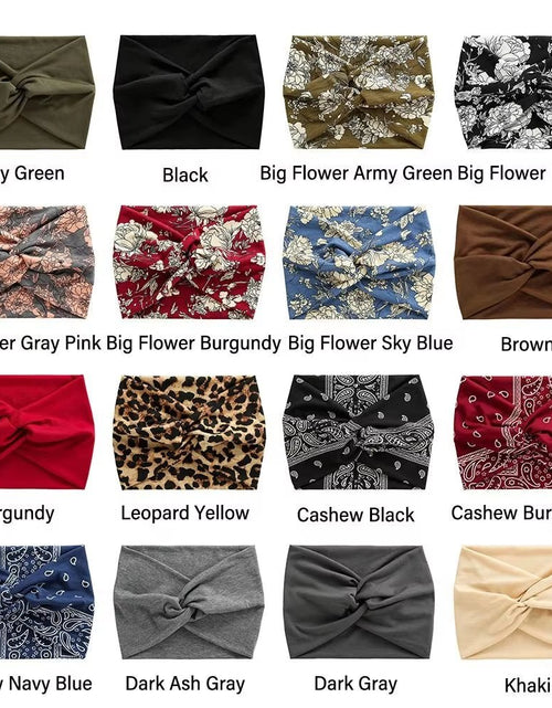 Load image into Gallery viewer, Hair Accessories Twisted Extra Large Thick Wide Headbands Turban Workout Headband Head Wraps for Women - My Store
