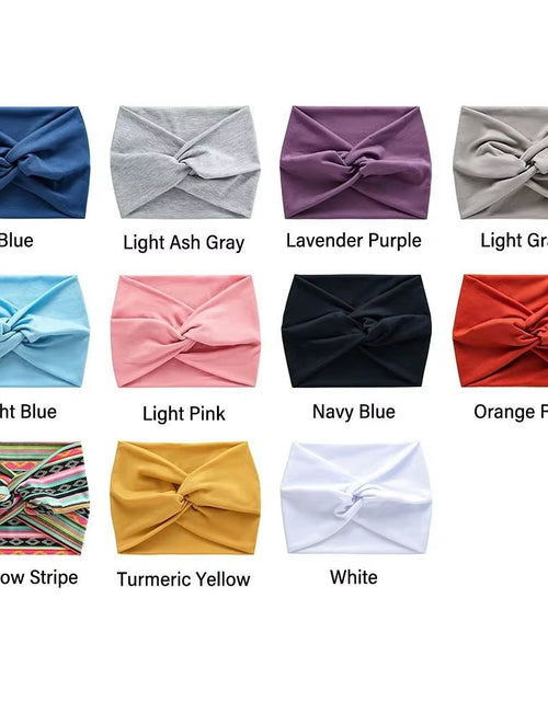 Load image into Gallery viewer, Hair Accessories Twisted Extra Large Thick Wide Headbands Turban Workout Headband Head Wraps for Women - My Store
