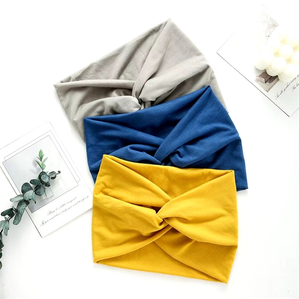 Hair Accessories Twisted Extra Large Thick Wide Headbands Turban Workout Headband Head Wraps for Women - My Store