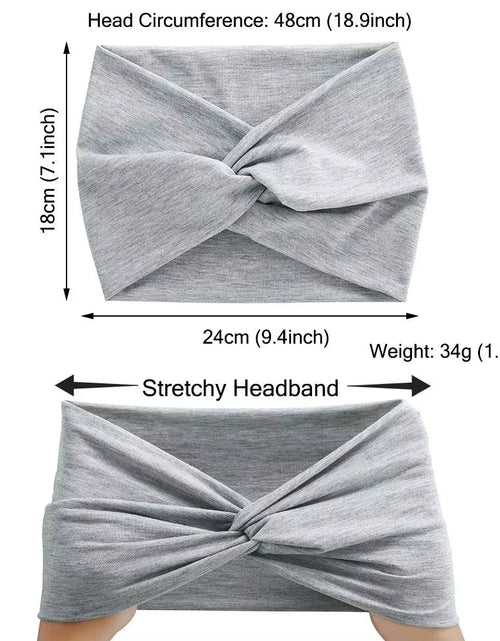 Load image into Gallery viewer, Hair Accessories Twisted Extra Large Thick Wide Headbands Turban Workout Headband Head Wraps for Women - My Store
