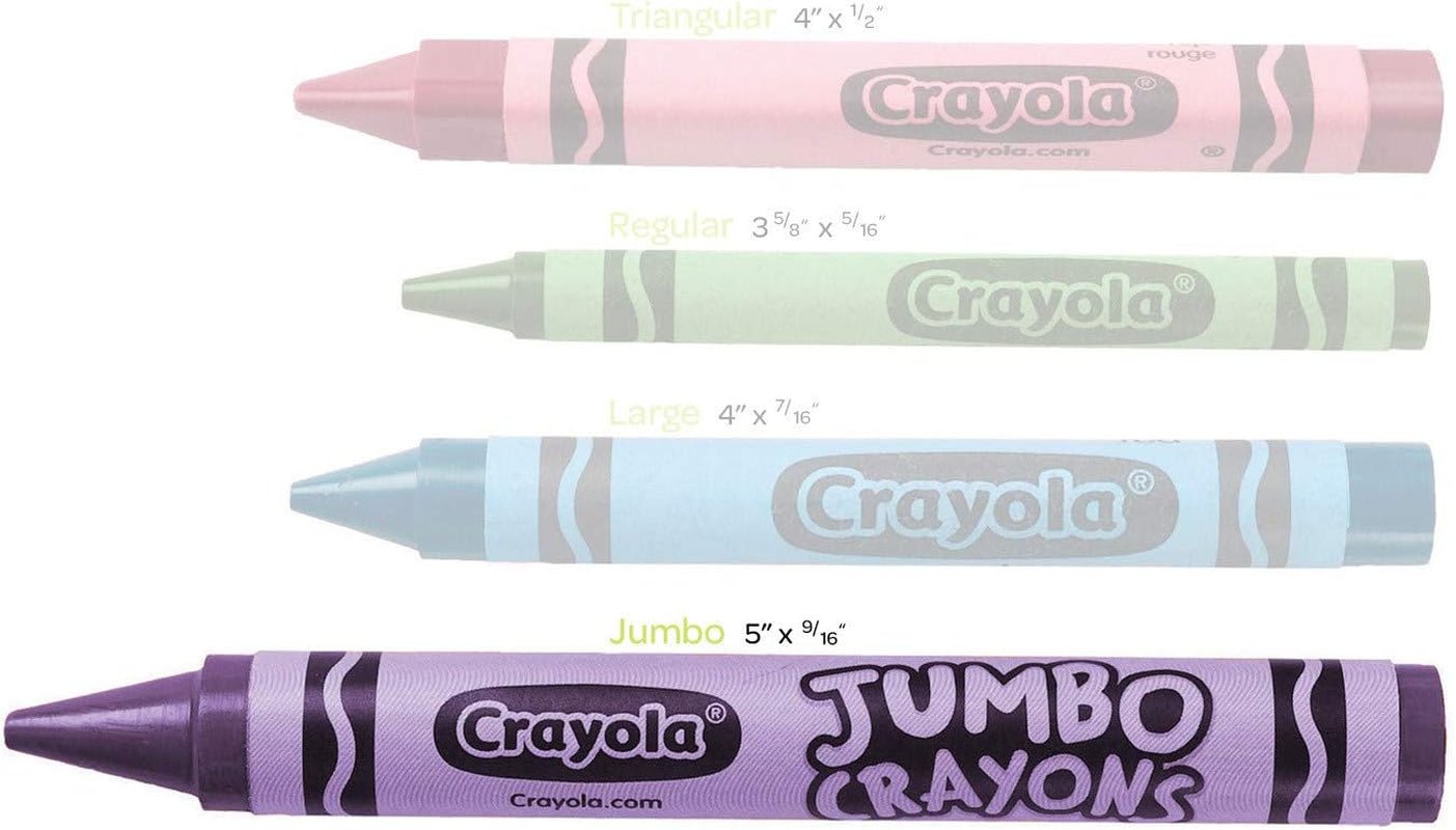 Jumbo Crayons Bulk, 6 Sets of 16 Large Crayons for Toddlers & Kids, School Supplies, Gifts [Amazon Exclusive] - My Store