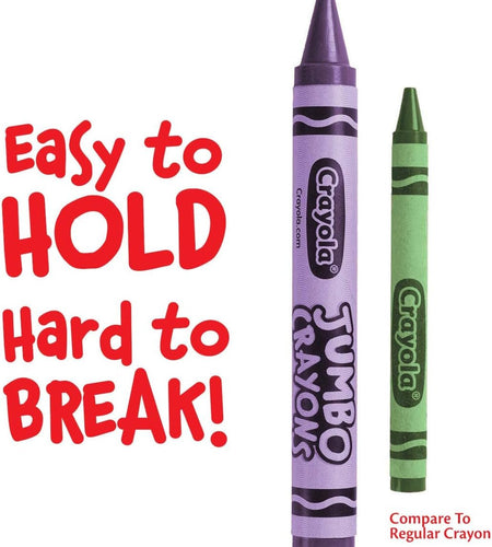 Jumbo Crayons Bulk, 6 Sets of 16 Large Crayons for Toddlers & Kids, School Supplies, Gifts [Amazon Exclusive] - My Store