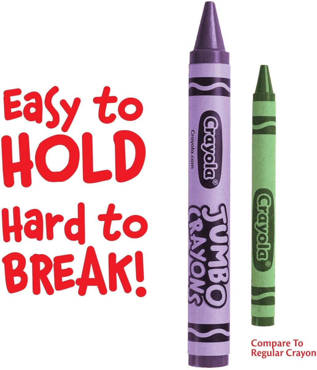 Jumbo Crayons Bulk, 6 Sets of 16 Large Crayons for Toddlers & Kids, School Supplies, Gifts [Amazon Exclusive] - My Store