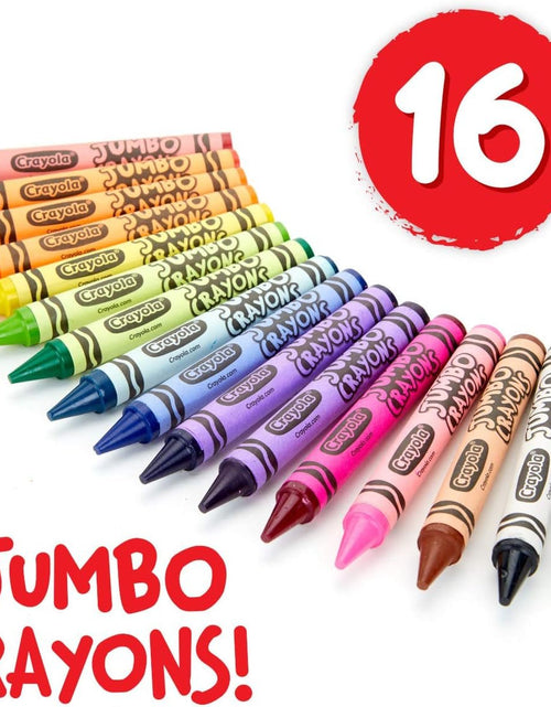 Load image into Gallery viewer, Jumbo Crayons Bulk, 6 Sets of 16 Large Crayons for Toddlers &amp; Kids, School Supplies, Gifts [Amazon Exclusive] - My Store
