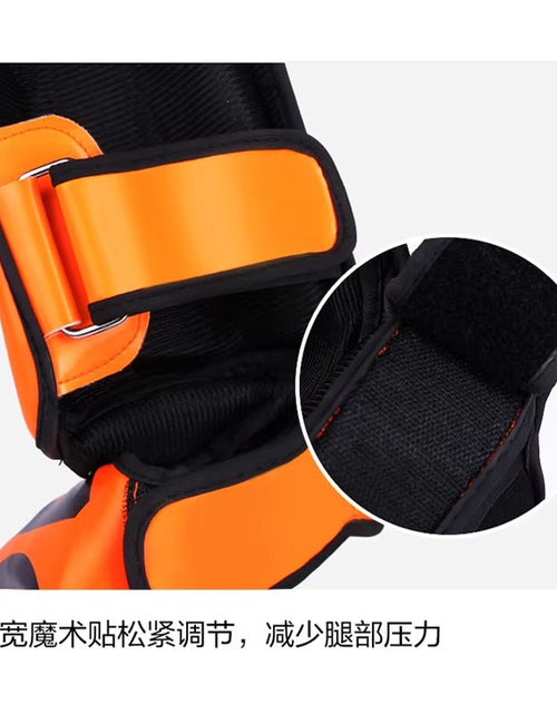 Load image into Gallery viewer, Kickboxing Boxing Shin Guard Pads Muay Thai Martial Arts Sanda Wushu Leg Protector Taekwondo Ankle Guards - My Store
